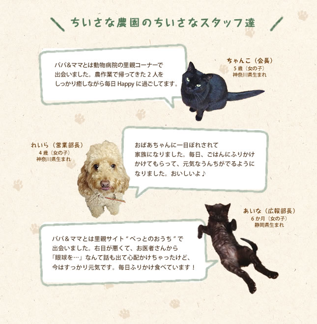 ちいさな農園のちいさなスタッフ達